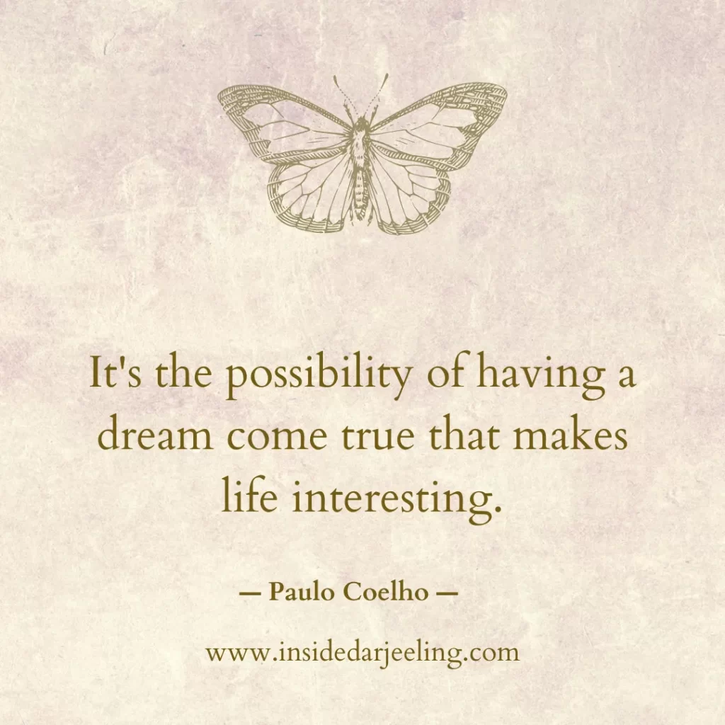 It's the possibility of having a dream come true that makes life interesting