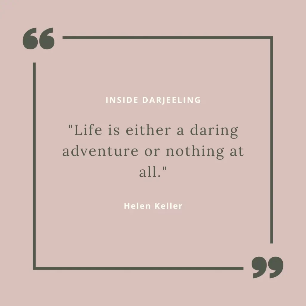 Life is either a daring adventure or nothing at all