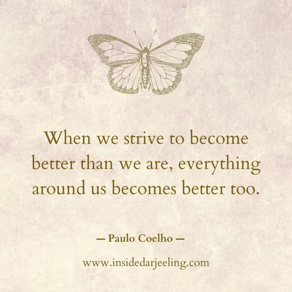 When we strive to become better than we are, everything around us becomes better too