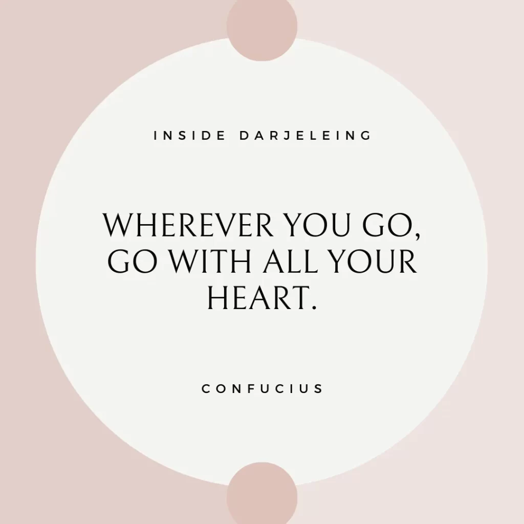 Wherever you go, go with all your heart.