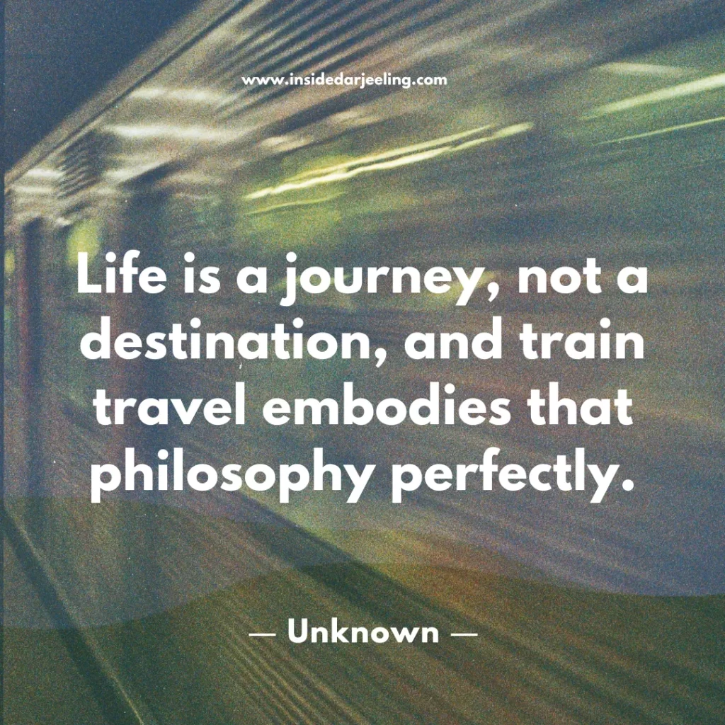 Life is a journey, not a destination, and train travel embodies that philosophy perfectly