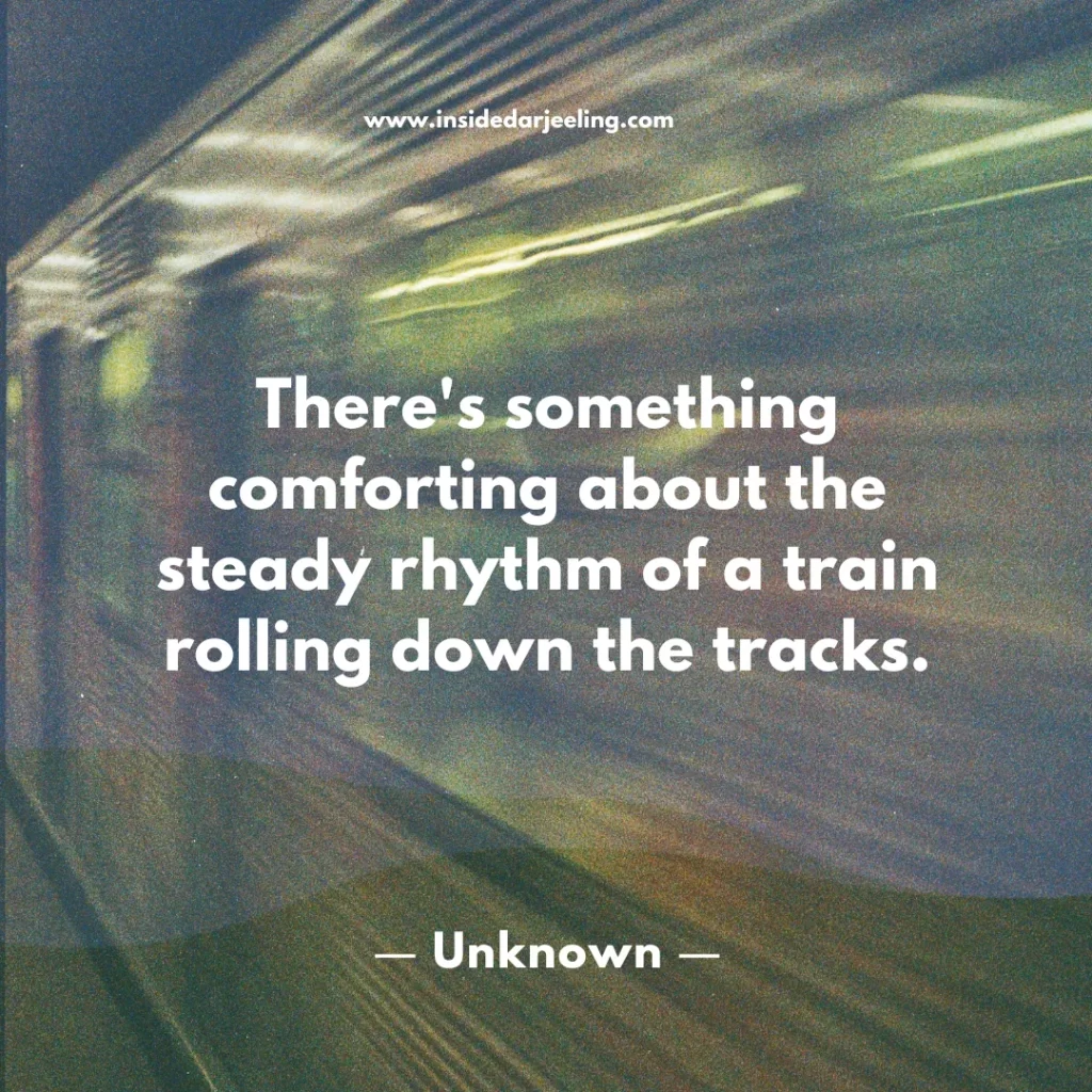 There's something comforting about the steady rhythm of a train rolling down the tracks