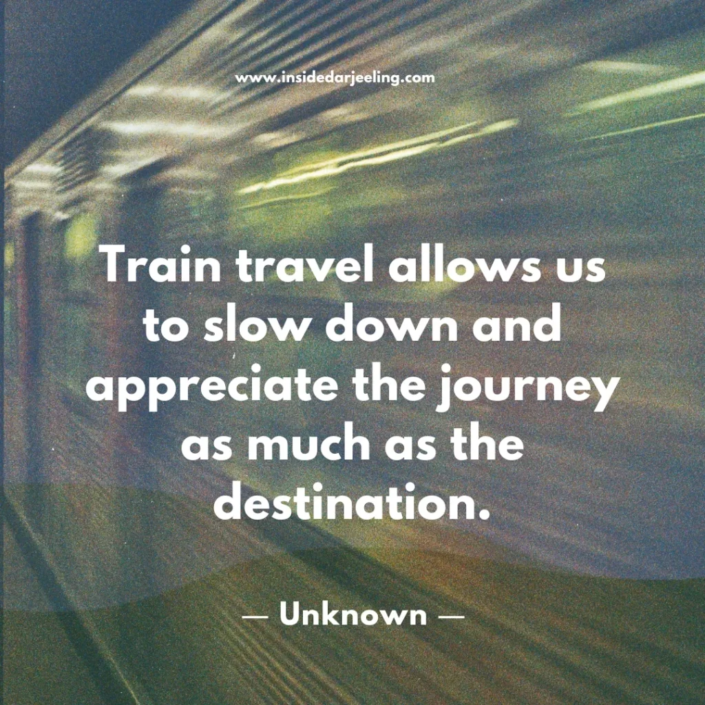 Train travel allows us to slow down and appreciate the journey as much as the destination